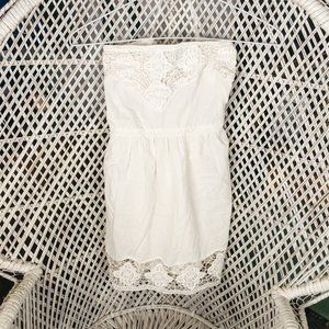 Maurices Sleeveless Strapless Cotton Lace Tank Top